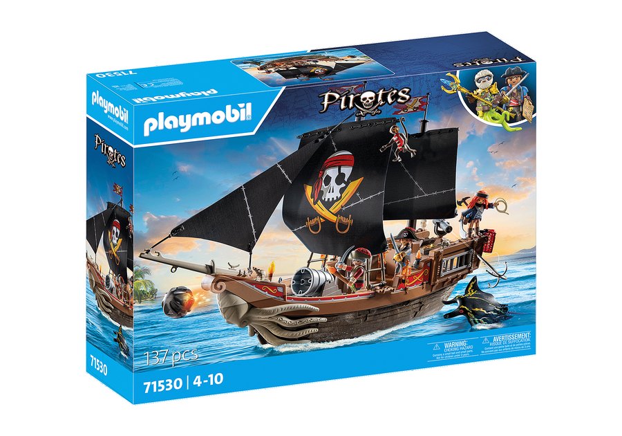 Verpackung des Playmobil-Sets Großes Piratenschiff 71530