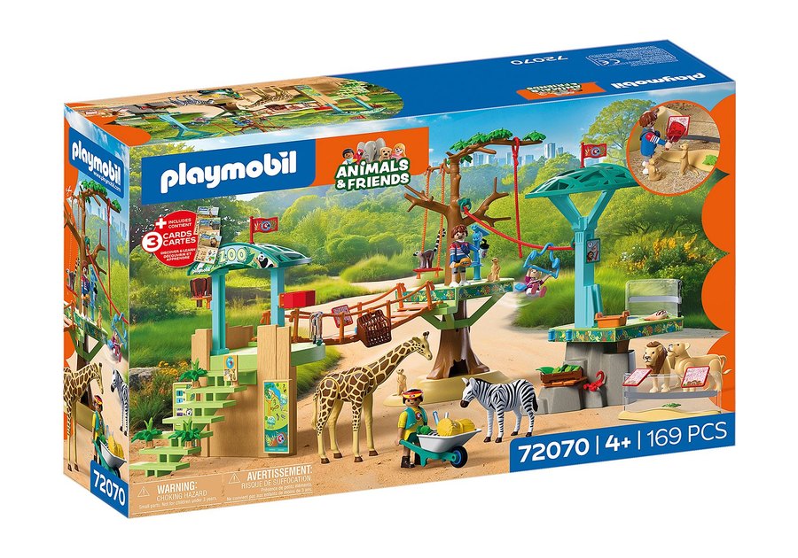 Verpackung des Playmobil-Sets Zoo: Wildnis-Kletterpark 72070