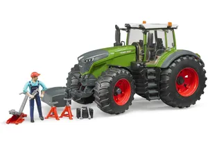Bruder 4041 Fendt 1050 Vario mit Mechaniker und Werkstattausstattung