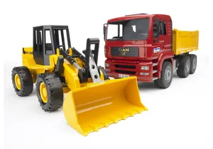 Produktbild von Bruder 2752 MAN TGA Kipplastwagen mit Gelenkradlader FR130