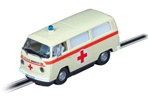 Carrera 20032033 Digital 132 Auto VW BUS T2b Krankenwagen, Rotes Kreuz