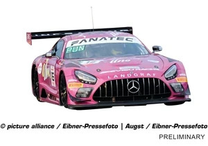 Carrera 20032062 Digital 132 Auto Mercedes AMG GT3 Unoracing Team Landgraf, No.16 24H Spa 2024