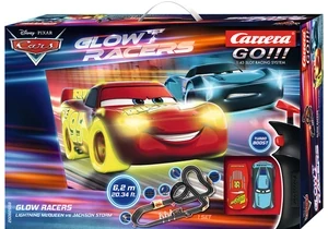 Produktbild von Carrera GO!!! Disney Pixar Cars Komplettset Glow Racers: Lightning McQueen vs. Jackson Storm