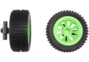 Carrera Bits and pieces 2 Vorderreifen mit Felgen+ Radaufhängung für Green Wheeler II (201054)