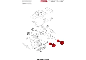 Produktbild von Carrera 370410727 RC Reifen-Set (2 Stück) VW Käfer 183013