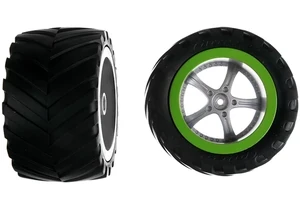 Carrera Bits and pieces 2 Hinterreifen mit Felgen für Green Splash (142019, 370142024)