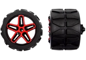 Carrera Bits and pieces 2 Reifen mit Lenkachse für Red Galaxy (370182018)
