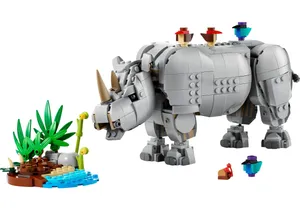 Produktbild von Lego 31171 Creator  Wilde Tiere: Prächtiges Nashorn mit Vögeln