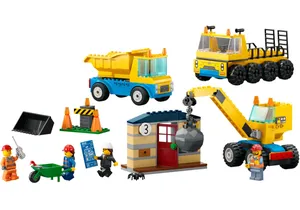 Produktbild von Lego 60391  City:  Baufahrzeuge und Kran mit Abrissbirne