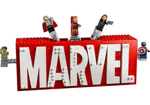 Produktbild von Lego 76313  Marvel:  MARVEL Logo & Minifiguren