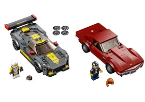 Lego 76903 Speed Champions: Chevrolet Corvette C8,R & 1968 Chevrolet Corvette
