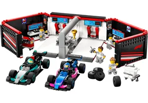 Produktbild von Lego 60444  City:  F1 Garage mit Mercedes-AMG & Alpine Rennautos