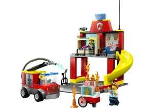 Produktbild von Lego 60375  City:  Feuerwehrstation und Löschauto