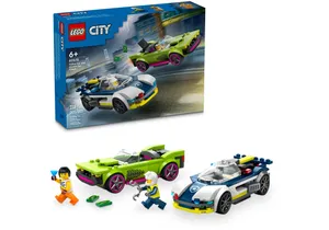Lego 60415 City: Verfolgungsjagd mit Polizeiauto und Muscle Car