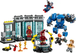 Produktbild von Lego 76315  Marvel:  Iron Mans Labor: Halle der Rüstungen