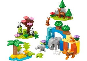 Produktbild von Lego 10446 DUPLO   Wildtier-Familien 3-in-1-Set