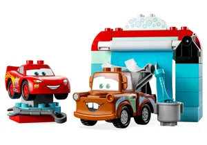 Produktbild von Lego 10996 DUPLO Disney Cars  Lightning McQueen und Mater in der Waschanlage