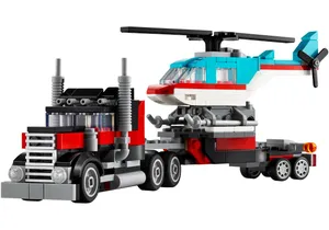 Produktbild von Lego 31146 Creator   Tieflader mit Hubschrauber