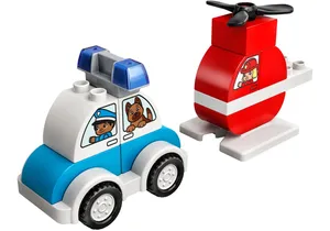 Produktbild von Lego 10957 DUPLO   Mein erster Feuerwehrhubschrauber und mein erstes Polizeiauto