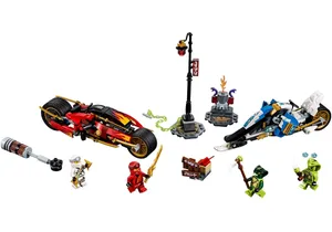 Lego 70667 Ninjago: Kais Feuer-Bike & Zanes Schneemobil