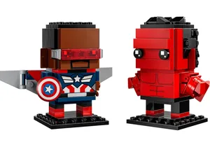 Produktbild von Lego 40668 BrickHeadz Marvel:  Captain America & Red Hulk