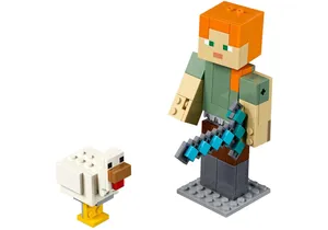 Produktbild von Lego 21149  Minecraft  BigFig Alex mit Huhn