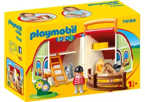 Produktbild von Playmobil 70180 1-2-3  Mitnehm Reiterhof