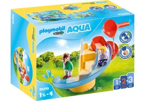 Produktbild von Playmobil 70270 1-2-3   Aqua Wasserrutsche