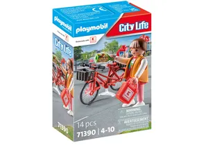 Produktbild von Playmobil 71390  Kaufland  Fahrrad-Einkäuferin