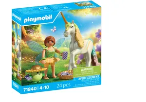 Produktbild von Playmobil 71840  Magic Unicorns  Sammeleinhorn Regenbogenblume mit Fee