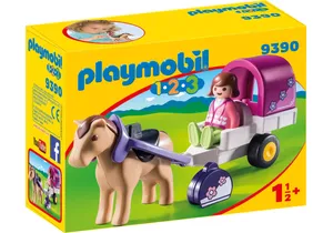 Produktbild von Playmobil 9390 1-2-3   Pferdekutsche