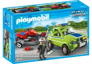 Produktbild von Playmobil 6111  City Action  Service-Fahrzeug mit Rasenmäher (Folienverpackung)