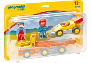 Produktbild von Playmobil 6761 1-2-3   Rennauto mit Transporter