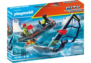 Produktbild von Playmobil 70141  City Action  Seenot: Polarsegler-Rettung mit Schlauchboot