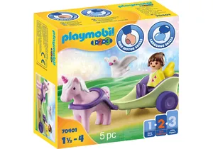 Produktbild von Playmobil 70401 1-2-3   Einhornkutsche mit Fee