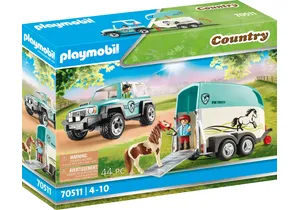 Produktbild von Playmobil 70511  Country  PKW mit Ponyanhänger