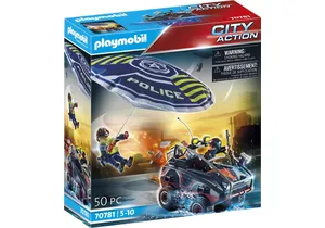 Produktbild von Playmobil 70781  City Action  Polizei-Fallschirm: Verfolgung des Amphibien-Fahrzeugs