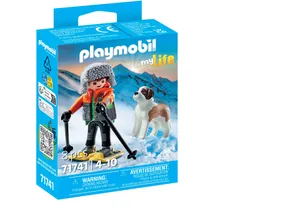 Produktbild von Playmobil 71741  myLife  Wanderer mit Bernhardiner