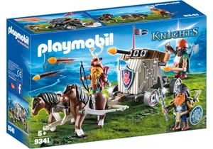 Produktbild von Playmobil 9341  Knights  Ponygespann mit Zwergenballiste