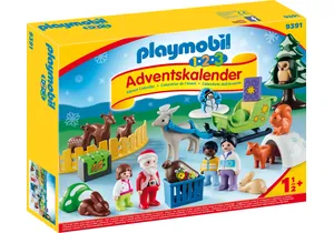 Produktbild von Playmobil 9391 1-2-3  Adventskalender Waldweihnacht der Tiere
