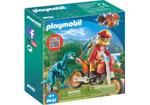 Produktbild von Playmobil 9431    Motocross-Bike mit Raptor
