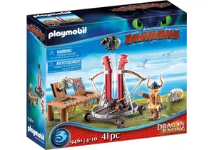 Playmobil 9461 Dragons Dragon Racing: Grobian mit Schafschleuder