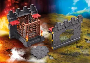 Produktbild von Playmobil 9841  Novelmore  Mauererweiterung mit Gefängnis und Mauerdurchbruch für die Festung der Burnham Raiders (Folienverpackung)