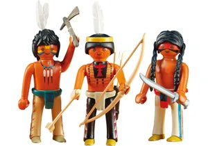 Playmobil 6272 Western 3 Sioux-Indianer (Folienverpackung)