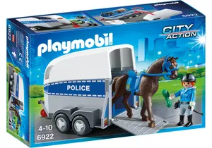 Produktbild von Playmobil 6922  City Action  Polizeipferd mit Anhänger