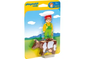 Produktbild von Playmobil 6972 1-2-3   Bauer mit Kuh