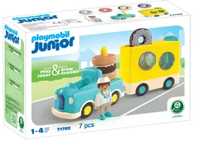 Produktbild von Playmobil 71702 Junior   Verrückter Donut Truck mit Stapel- und Sortierfunktion