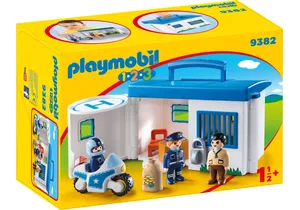 Produktbild von Playmobil 9382 1-2-3  Mitnehm Polizeistation