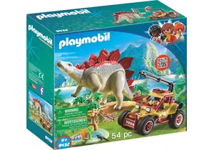 Produktbild von Playmobil 9432  Dinos  Forschermobil mit Stegosaurus und Seilwinde
