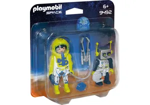Produktbild von Playmobil 9492   DuoPack ESA Astronaut und Roboter